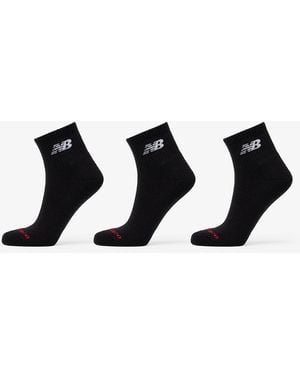New Balance Everyday Ankle Socks 3-Pack - Zwart