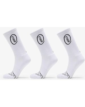 FTSHP Footshop High Crew Socks 3-Pack - White