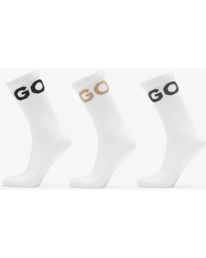 BOSS Sokken 3-Pack Qs Iconic Cc - Wit