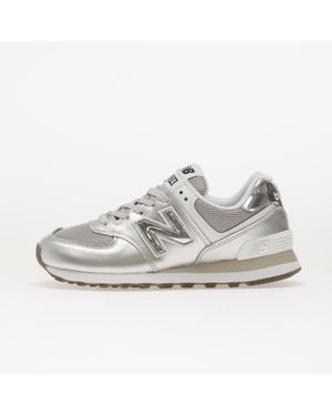 New Balance Sneakers W574 Metallic - White