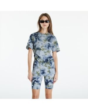 PATTA T-Shirt Femme Tie Dye Cropped Ruched T-Shirt - Blue