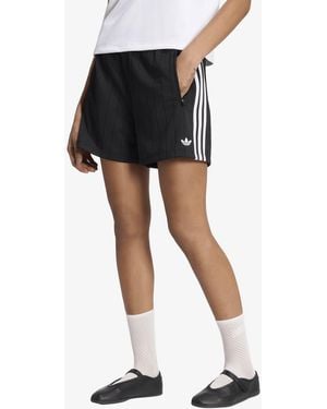 adidas Originals Kurze Hosen Adidas Pinstripe Firebird Shorts/ Two - Schwarz