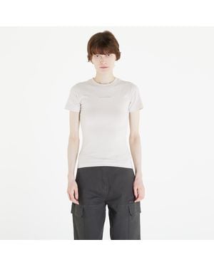 Daily Paper Logotype Fitted Short Sleeve T-shirt Moonstruck - White