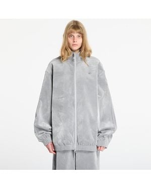 adidas Originals Jacket Adidas Brushed Twill Oversized Firebird Track Top - Gray