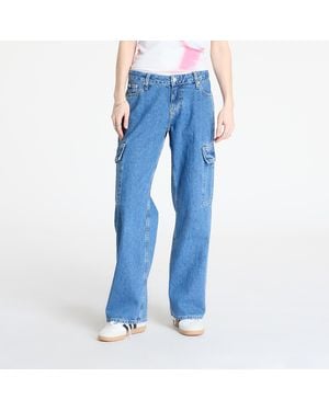 Calvin Klein Pants Jeans Extreme Low Rise Baggy Jeans - Blue