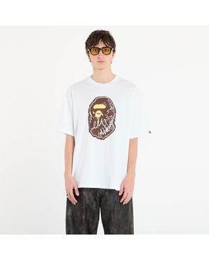 A Bathing Ape T-shirt bape® x footshop - scribble ape tee xxl - Blanc
