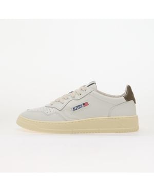 Autry Sneakers Medalist Low Chocolate Leather - White