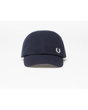 Fred Perry Pique Classic Cap Navy/ Snow White Universal - Blauw