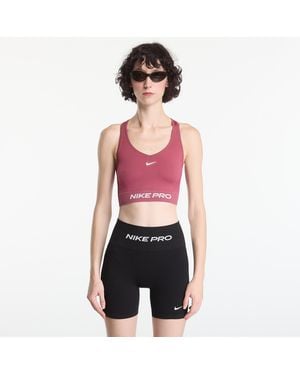 Nike Beha Pro Seamless Dri-Fit Tank Top Smoke - Rood