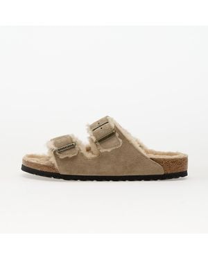 Birkenstock Sneakers Arizona Shearling Suede Leather/ Fur Eur - Natur