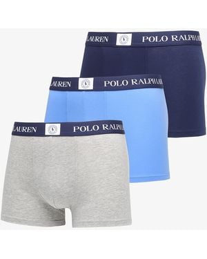 Ralph Lauren Boxershorts Cotton Trunk 3-Pack - Blau