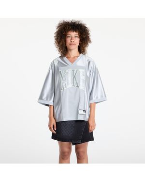 Nike Jersey Sportswear Street Oversized Short-Sleeve Graphic Jersey Lt Smoke/ Barely Volt - Weiß
