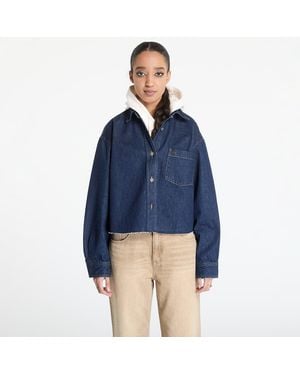 Tommy Hilfiger Jacket Tommy Jeans Cropped Shirt Jacket - Blue