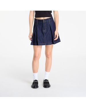Calvin Klein Jeans Pleated Denim Skirt - Blue