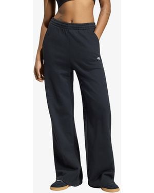 adidas Originals Pants Adidas Essentials Wide Leg French Terry Pants - Blue