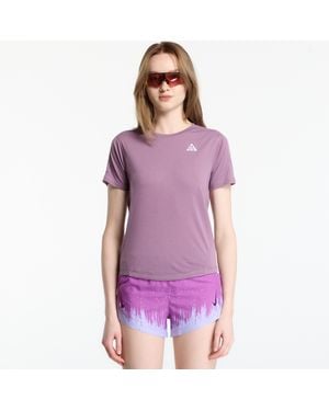Nike T-shirt acg dri-fit short-sleeve trail running top violet dust/ summit white m