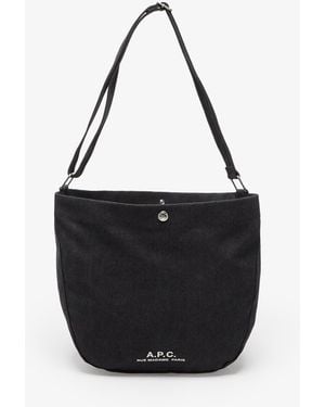 A.P.C. Journal Satchel Bag in Black | Lyst