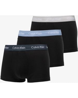 Calvin Klein Low Rise Cotton Stretch Trunk 3-Pack - Nero