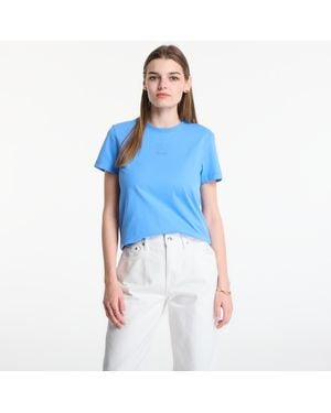 Calvin Klein T-Shirt Ss 20S Jersey Emblem Crew Tee - Blue
