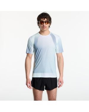 Soar Running T-Shirt Soar Printed Tech T/ Sage Dots - Blau