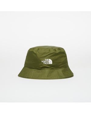 The North Face Hut Sun Stash Hat Woodland/ Khaki Stone - Grün