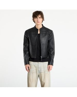 Daily Paper Jacket Structured Leather Jacket - Black