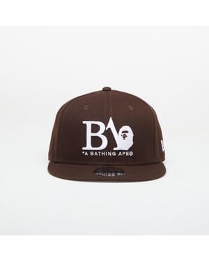 A Bathing Ape Mütze Ba Logo New Era 9Fifty Cap - Braun