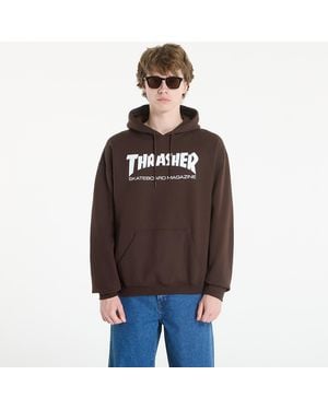 Thrasher Felpa Thraher Kate Mag Hood Dark Chocolate - Marrone