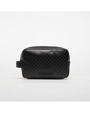 Calvin Klein Emblem Aop Coated Dopp Kit - Schwarz