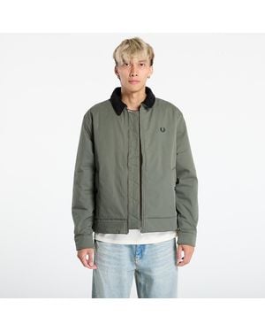 Fred Perry Giacca Cotton Caban Jacket Laurel W Grn - Verde
