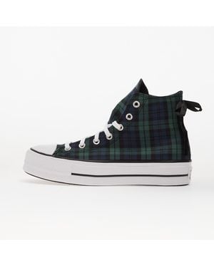 Converse Sneakers Chuck Taylor All Star Lift Platform Plaid Hi/ Eur - Black