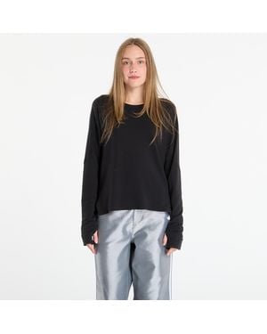 Y-3 Maglietta W Running Long Sleeve T-Shirt - Nero