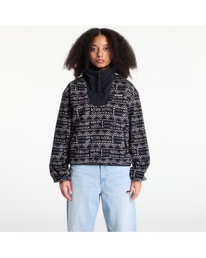 Columbia Sweatshirt Sequoia Grove Half Zip Fleece With Print/ Horizons - Zwart
