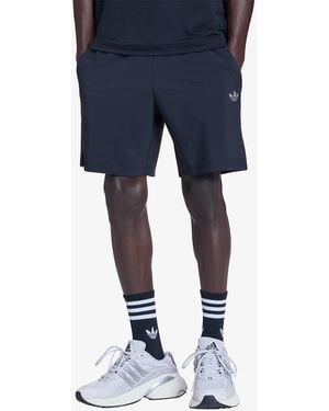 adidas Originals Korte Broek Adidas Tech Trefoil Essentials Polyester Shorts - Blauw