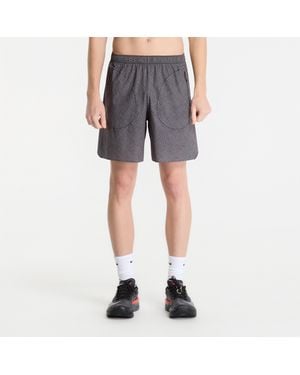 Soar Running Soar Long Summer Shorts Prince Of Wales Check - Gray