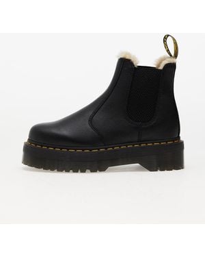 Dr. Martens 2976 Quad Fur Lined Platform Chelsea Boots Pisa - Black