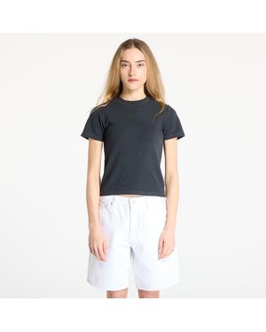 A Bathing Ape T-Shirt Pigment Dyed Rib Tee - Blau