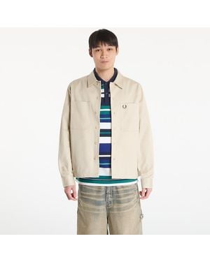 Fred Perry Jacket Twill Overshirt - Natural