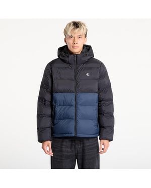 Calvin Klein Jacket Jeans Ls Nylon Color Bock Jacket - Blue