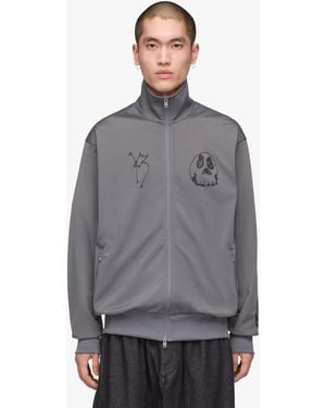 Y-3 Jacket Chito Graphic Track Top - Gray