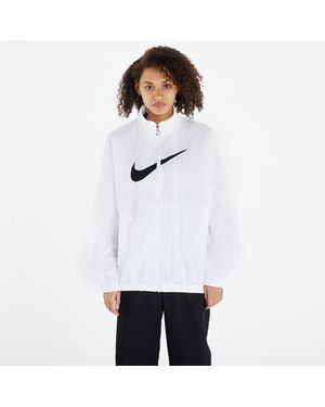 Nike Windjacke nsw essential woven jacket hbr white/ black xs - Weiß