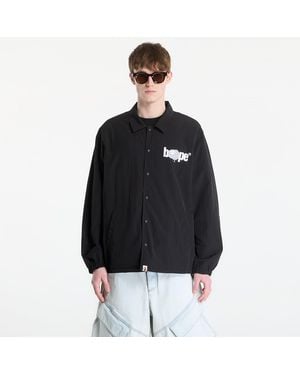 A Bathing Ape Jacket Bape Reversible Coach Jacket - Black