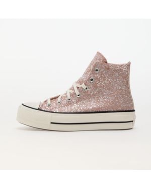 Converse Sneakers Chuck Taylor All Star Lift Platform Glitter Dusty Cinder/ Egret - Natural