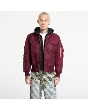 Alpha Industries Jacket Ma-1 D-Tec Sleeve Embroidery - Red