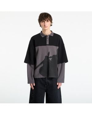 FTSHP T-Shirt Playboy X Double Sleeve Polo - Schwarz