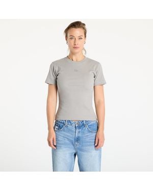 Daily Paper T-Shirt Unit Rib Fitted T-Shirt - Gray