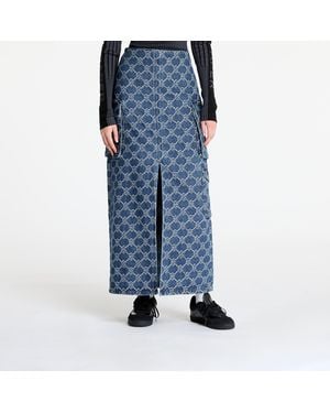Daily Paper Rock Zora Denim Cargo Skirt - Blau