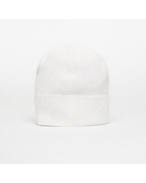 Calvin Klein Emblem Aop Jcq Fine Hat - White