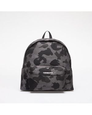 A Bathing Ape Solid Camo Jacquard Daypack - Black