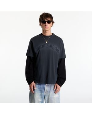 Palm Angels T-Shirt Patch Pa Regular Tee - Blau